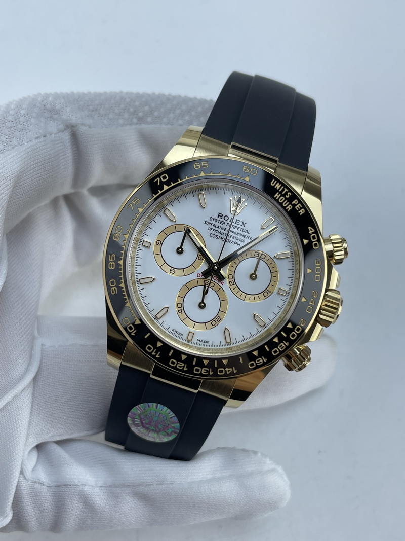 (준비완료/특급배송)NO.4146/QP공장 롤렉스 데이토나 126518 화이트 다이얼 오이스터플렉스 스트랩 JH4131 EF